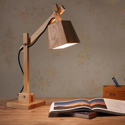 Modern Wooden Desk Lamp